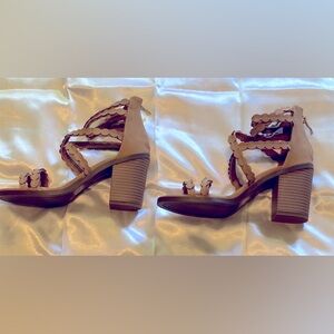 Elegant Tan Strappy Heels